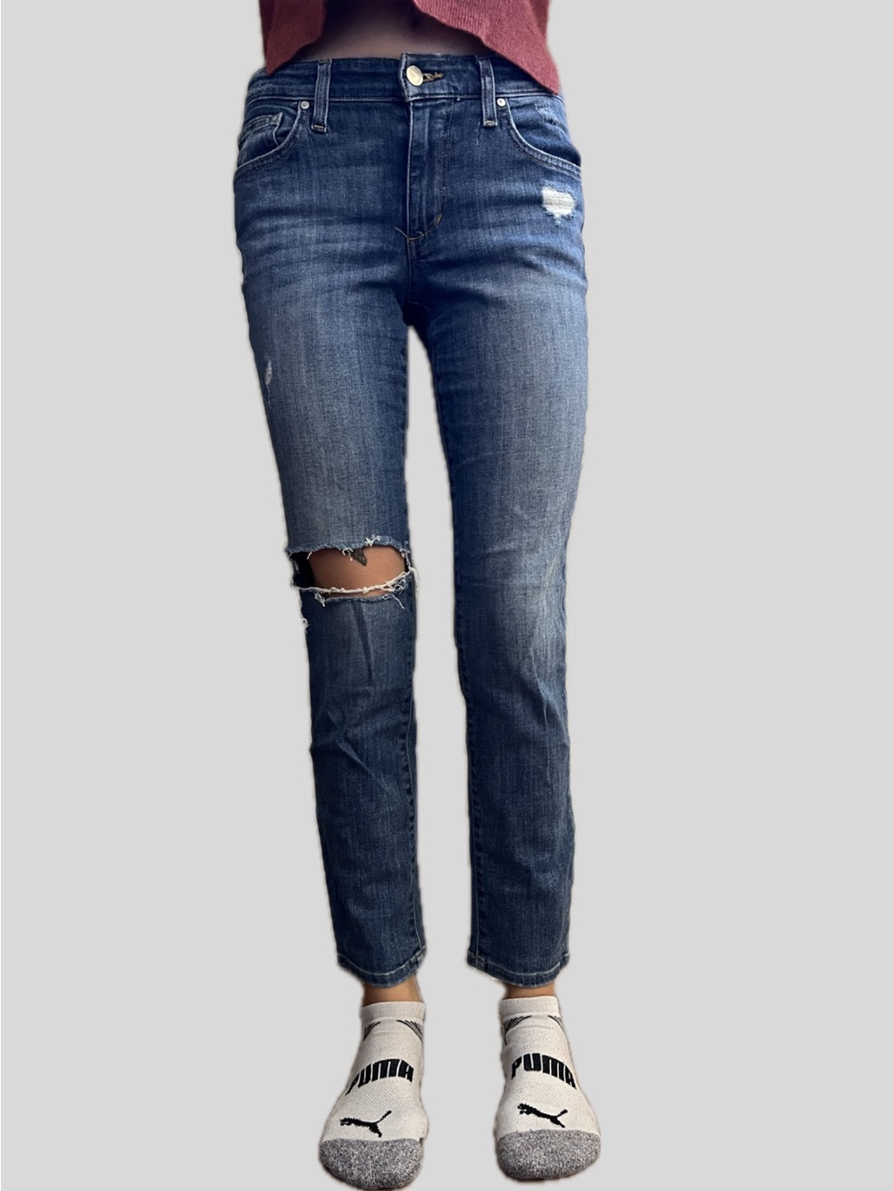Joe's Jeans High Rise Straight Ankle Jeans
